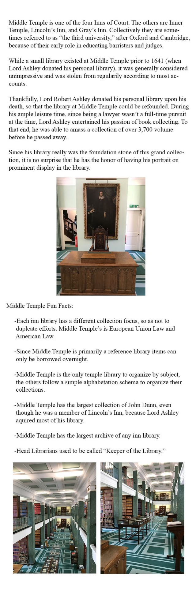 Middle Temple Law Library